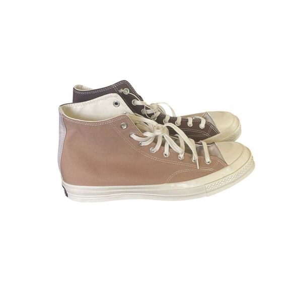 NWOB Converse Chuck Taylor All Star High Top Color Block Sneakers Brown Tan 11.5 - Picture 5 of 16